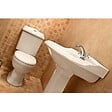 KERRA - Toilette WC à poser rétro ABERY en céramique - vignette