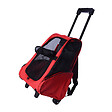 PAWHUT - 2 en 1 trolley chariot sac a dos sac de transport a roulettes pour chien chat - vignette