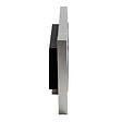 HOMCOM - Cheminée bioéthanol murale design Bauhaus 2 brûleurs 3 L couverture 25-30 m² acier inox brossé - vignette