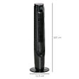HOMCOM - HOMCOM Ventilateur colonne tour rafraichisseur d'air 2 en 1 oscillant 60 W ultra silencieux télécommande incluse minuterie 4 modes 3 vitesses Ø 31 x 107 cm noir - vignette