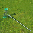 OUTSUNNY - Rouleau aérateur pour pelouse avec manche télescopique 98L x 45l x 87H cm vert - vignette