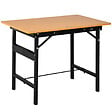 HOMCOM - HOMCOM Établi pliable dim. 100L x 60l x 75H cm - table de travail bricolage avec règle et rapporteur - porte-outils intégré - acier MDF - vignette