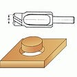 LEMAN - Mèches à bouchonner WS queue de 13 mm, coffret de 5 pièces - vignette