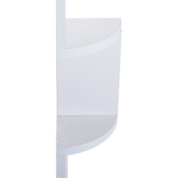 HOMCOM - HOMCOM Étagère d'angle design contemporain zig zag 5 niveaux 12L × 12l × 120H cm blanche - large