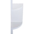 HOMCOM - HOMCOM Étagère d'angle design contemporain zig zag 5 niveaux 12L × 12l × 120H cm blanche - vignette