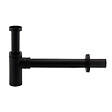 STANO - Siphon lavabo design finition noir mat - vignette