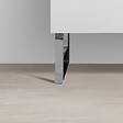 STANO - Jeu de 2 pieds design pour meubles suspendus finition chromée - vignette