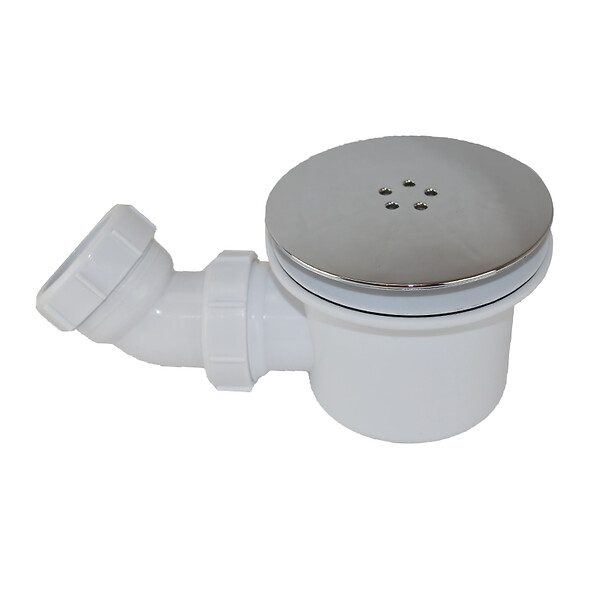 STANO - Bonde horizontale avec capot Ø90 pour receveurs de douche - large