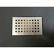 STANO - Grille inox PIATTO pour receveurs de douche en SoliCast motif quadrillage - vignette