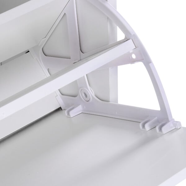 HOMCOM - Armoire à  chaussures meuble à  chaussures dim. 60L x 24l x 80H cm 2 portes abattantes blanc - large