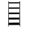 HOMCOM - Étagère bibliothèque de rangement style industriel incliné 5 niveaux 70L x 35l x 150H cm noir - vignette
