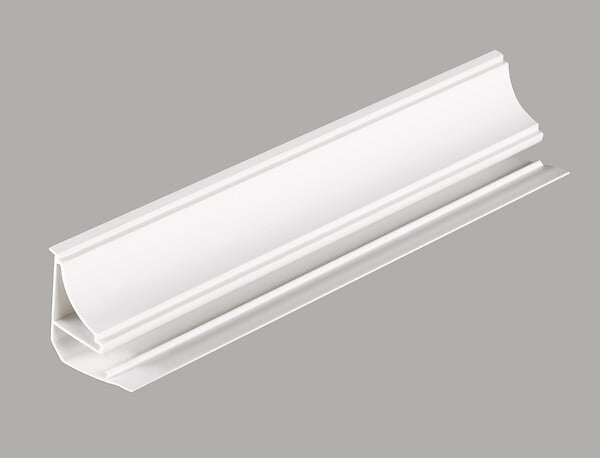 DUMAPLAST - Corniche lambris PVC blanc 2.6m - large