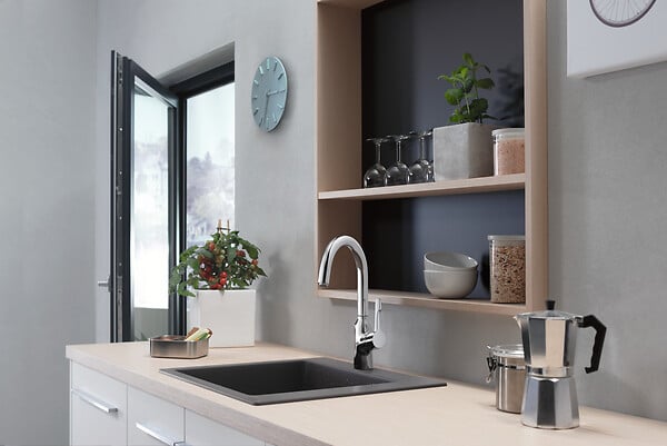 HANSGROHE - Mitigeur de cuisine Focus M43 220 hansgrohe 1 jet chromé - large