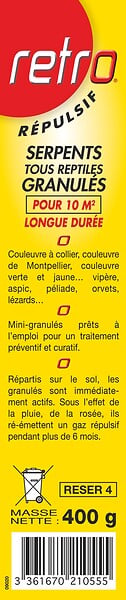 ACTO - Répulsifs serpents -tous reptiles mini granulés - large