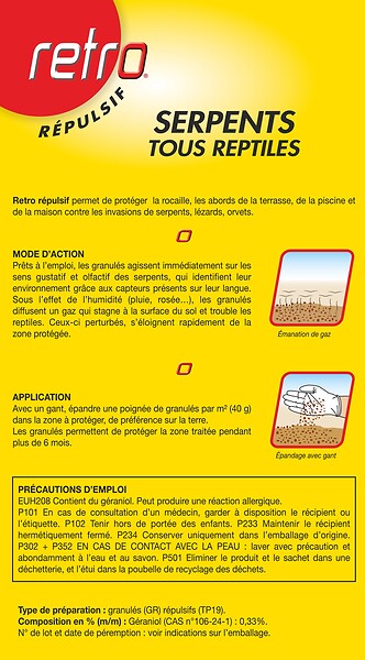 ACTO - Répulsifs serpents -tous reptiles mini granulés - large