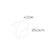 EDM - Veilleuse ronde LED à détecteur avec visière EDM - 0,5W - 5lm - 4000K - 04043 - vignette
