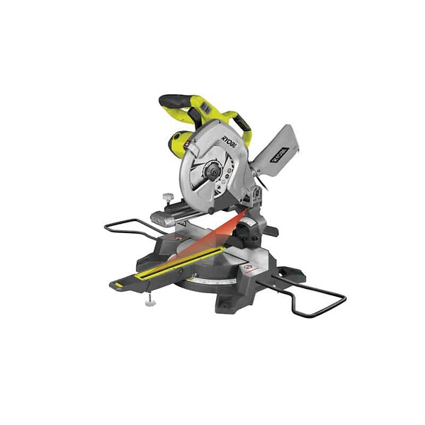 RYOBI - Pack RYOBI Scie à  onglet radiale électrique - 2000W - 254mm - EMS254L - Support universel RLS02 - large