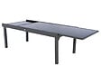 HESPERIDE - Table extensible rectangulaire en verre Piazza 8/12 places Gris anthracite - Hespéride - vignette