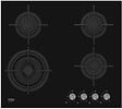 BEKO - Table Verre Gaz 60cm 4 Foyers Noir - HILW64222S - vignette