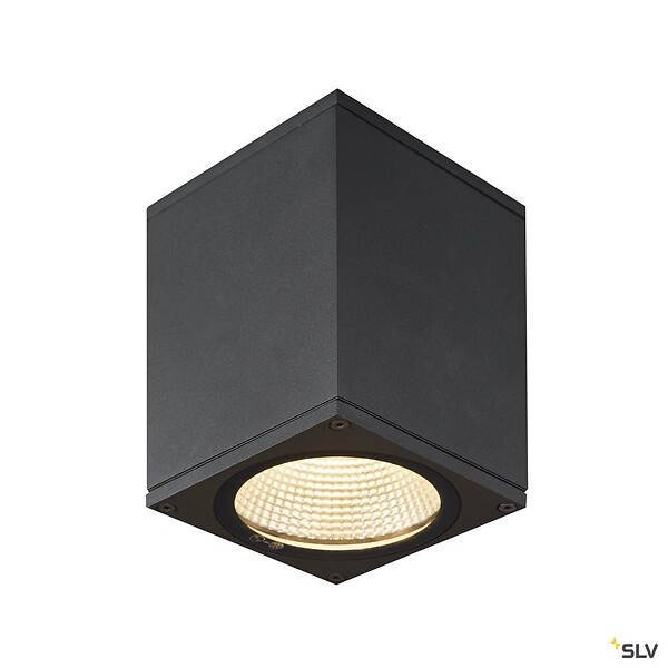 SLV - Plafonnier extérieur carré SLV ENOLA SQUARE avec LED intégrée - 8,6 x 8,6 x 12,5 cm - large