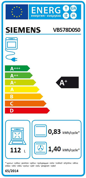 SIEMENS - Four Intégrable Multifonction 112l 90cm A+ Pyrolyse Inox - VB578D0S0 - large