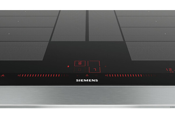 SIEMENS - table de cuisson à induction 80cm 4 feux 7400w flexinduction noir - ex875lyv1e - large