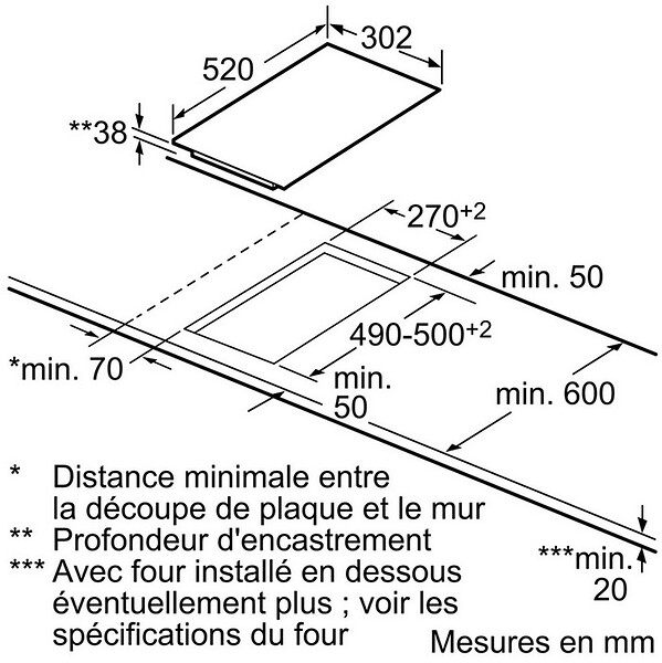 SIEMENS - domino vitrocéramique 30cm 3500w - et375ffp1e - large