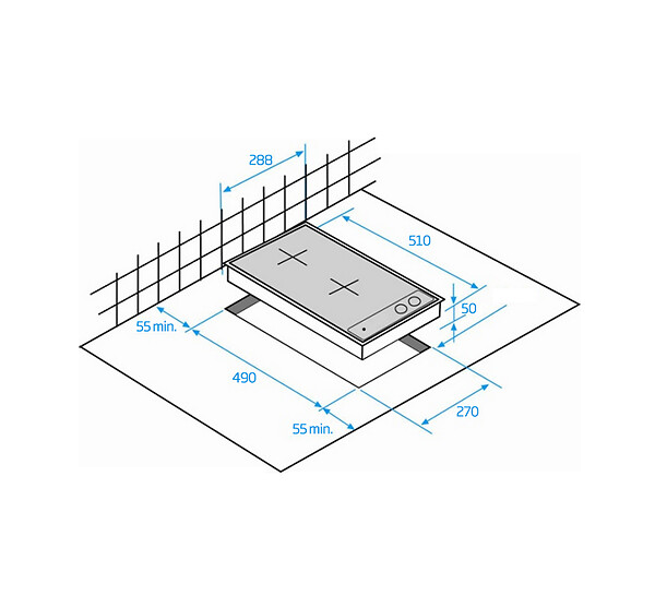 BEKO - Table Domino Induction 30cm 3600w Noir - HDMI32400DT - large