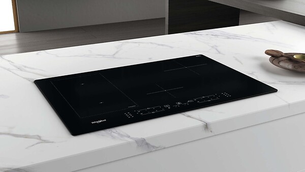 WHIRLPOOL - table de cuisson induction 75cm 4 feux 7200w noir - wlb2977ne - large