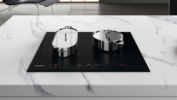 WHIRLPOOL - table de cuisson induction 60cm 3 feux 7200w noir - wbb3760bf - large