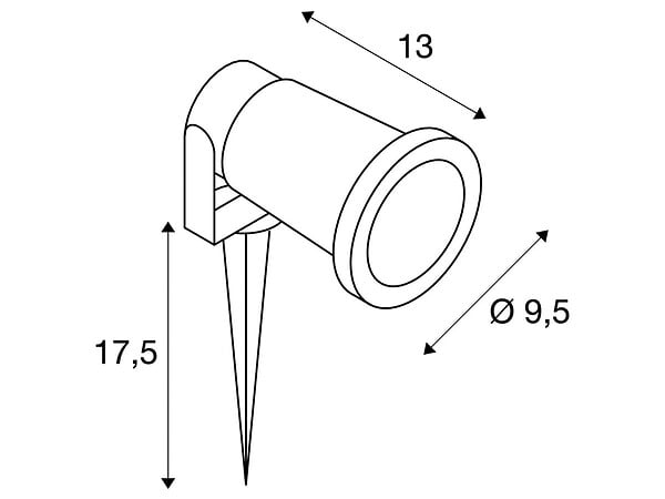 SLV - Projecteur extérieur rond vert BIG NAUTILUS - large