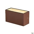 SLV - Applique extérieure SLV SITRA CUBE Up/Down rouille avec LED intégrée - Taille M - 20 cm - vignette