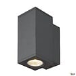 SLV - Applique extérieure SQUARE, carré, anthracite avec LED intégrée, 35W, 3000K/4000K, IP65 - Taille S - vignette