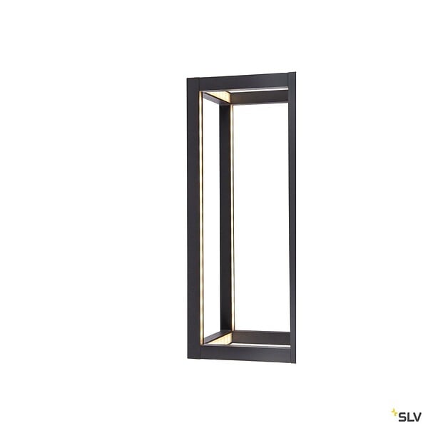SLV - Applique extérieure SLV QUADRULO, anthracite, LED, 8W, 3000K, IP55 - large