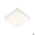 SLV - Applique et plafonnier extérieur SLV AINOS, carré, blanc, LED, 17W, 3000K/4000K, IP65 - vignette