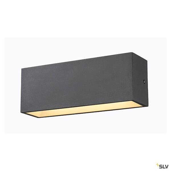 SLV - Applique extérieure SLV SITRA CUBE Up/Down anthracite avec LED intégrée - Taille L - 30 cm - large