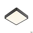 SLV - Applique et plafonnier extérieur carré SLV AINOS, anthracite, LED, 18W, 3000K/4000K, IP65, détecteur de mouvement - vignette