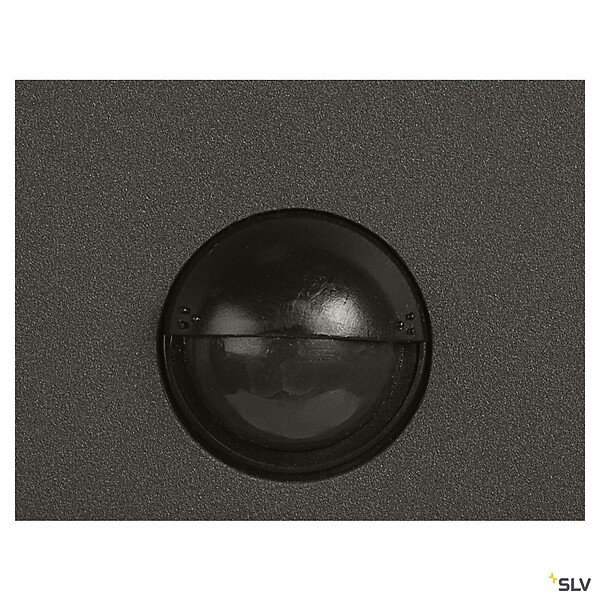SLV - Applique extérieure SLV GRAFIT carré, anthracite, E27, 11W max, IP44, détecteur de mouvements - large