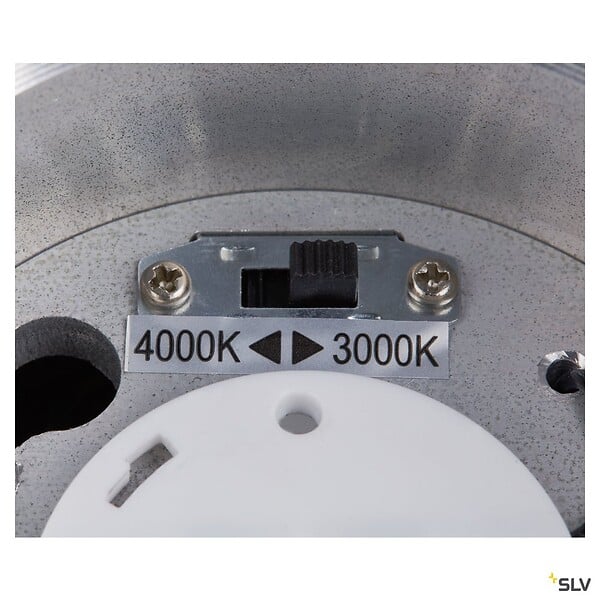 SLV - Plafonnier extérieur rond SLV ENOLA ROUND, anthracite, avec LED intégrée - Diamètre Ø 8,4 cm - large