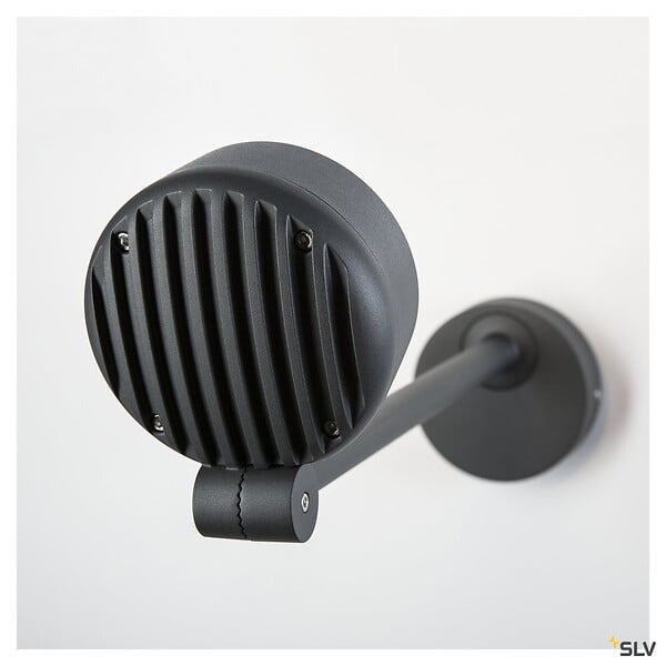 SLV - Spot sur tige extérieur avec LED intégrée SLV ESKINA D, anthracite,14,5W, 3000K/4000K, IP65 - large
