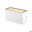 SLV - Applique extérieure SLV SITRA CUBE Up/Down blanc avec LED intégrée - Taille M - 20 cm - vignette