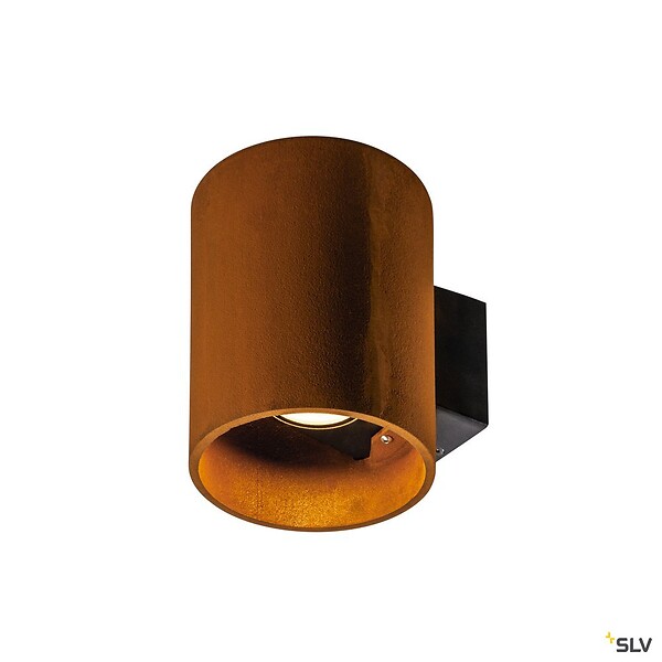 SLV - Applique extérieure ronde SLV RUSTY© UP/DOWN, rouille, LED, 14W, 3000/4000K, IP65 - large