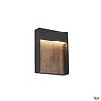 SLV - Applique extérieure FLATT anthracite/imitation bois avec LED intégrée, 14W, 3000K/4000K, IP65 - vignette
