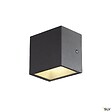 SLV - Applique extérieure SLV SITRA CUBE, anthracite, avec LED intégrée, 10W, 3000K, IP44 - vignette