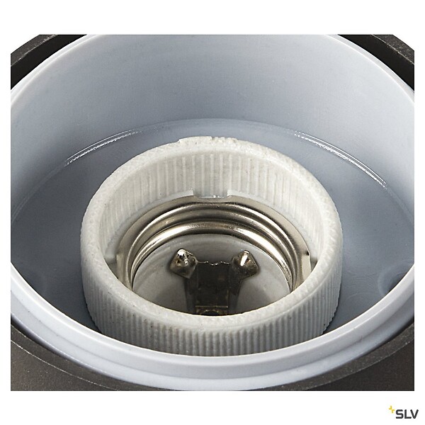 SLV - Applique extérieure SLV GRAFIT, rond, anthracite, E27, 11W max, IP44 - large