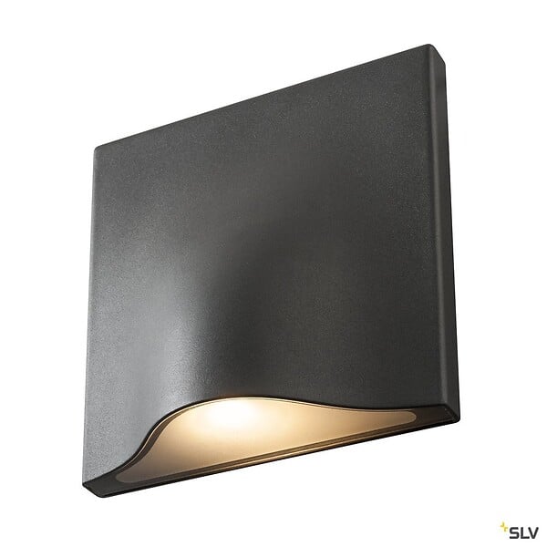 SLV - Applique extérieure SLV VILUA, anthracite, avec LED intégrée, 16W, 3000K, IP54 - Taille L - large