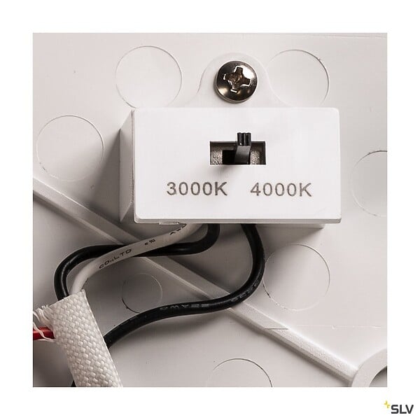 SLV - Applique et plafonnier extérieur SLV RUBA, blanc, avec LED intégrée - Ø 42 cm - large