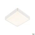 SLV - Applique et plafonnier extérieur carré SLV AINOS, blanc, LED, 18W, 3000K/4000K, IP65, détecteur de mouvement - vignette