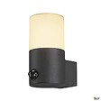 SLV - Applique extérieure SLV GRAFIT, rond, anthracite, E27, 11W max, IP44, détecteur de mouvements - vignette
