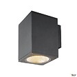 SLV - Applique extérieure SQUARE, carré, anthracite avec LED intégrée, 35W, 3000K/4000K, IP65 - Taille L - vignette